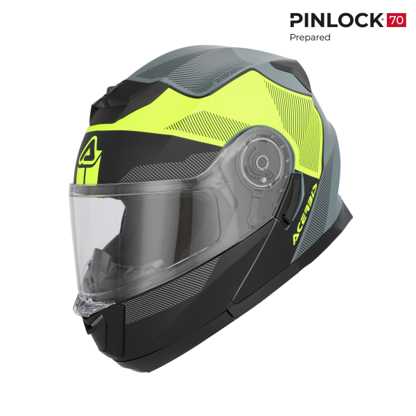 Acerbis Serel 22.06 sisak, fekete/fluoreszkáló sárga, L-es méret, 13, nordicamoto.ro