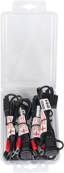 1/4(r) Eyelet Battery Connection Lead Black, 3, nordicamoto.ro