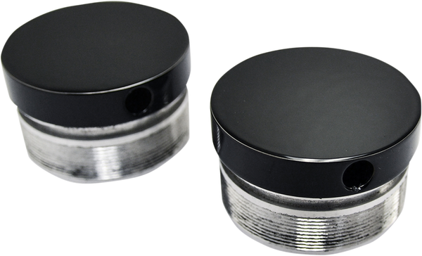 Flush-mount Fork Caps Black, 2, nordicamoto.ro
