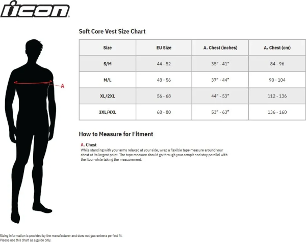 Vesta protectie Icon Softcore™ Black 3XL/4XL, 2, nordicamoto.ro