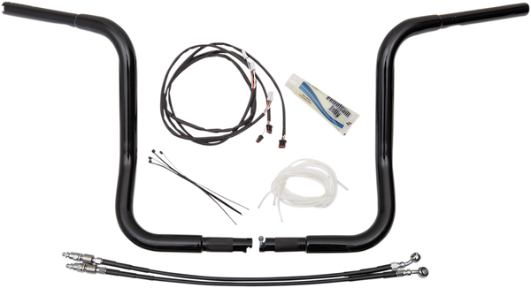 1-1/4(r) Ez Install Round Top Handlebar Kit Black, 4, nordicamoto.ro