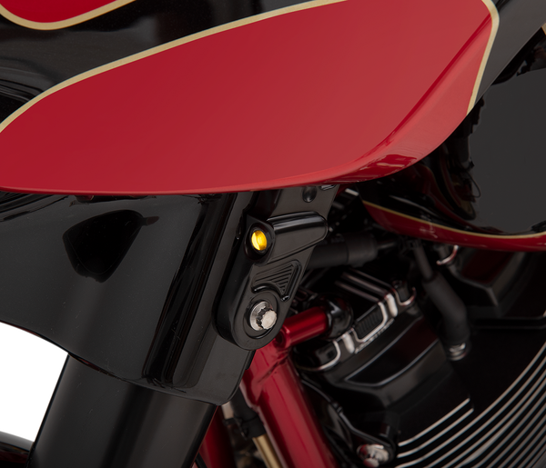 Streamliner Front Led Turn Signals Black, 1, nordicamoto.ro
