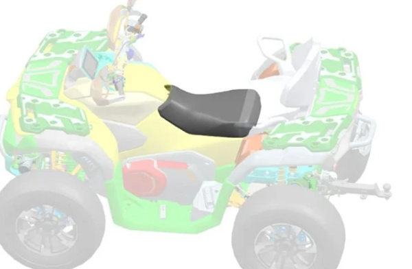 FŰTÖTT ATV-ÜLÉS CFMOTO CFORCE 800 / 850 / 1000 – FEKETE, 8, nordicamoto.ro