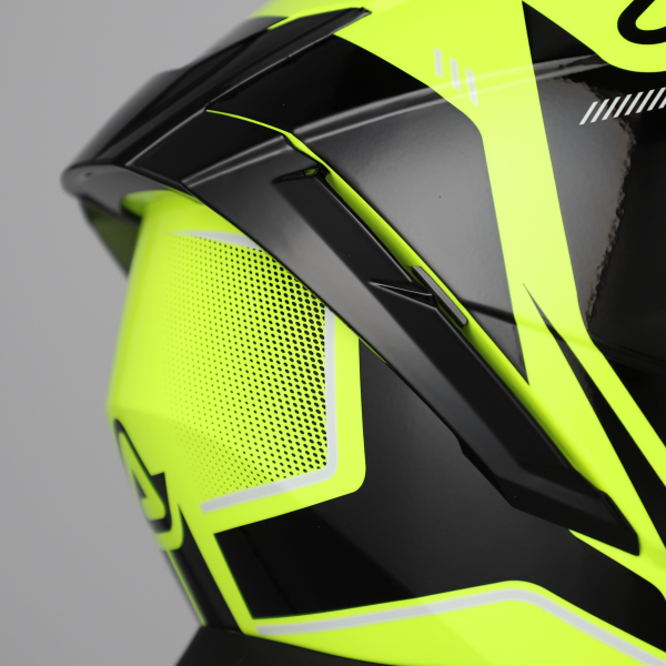 Acerbis X-way Graphic teljes arcú sisak, fluoreszkáló sárga/fekete, M-es méret, 3, nordicamoto.ro