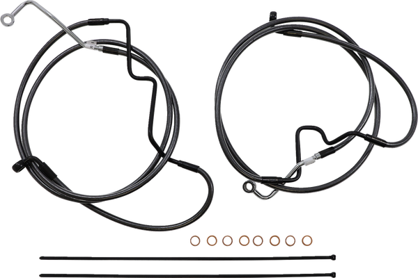 Black Pearl Designer Handlebar Installation Kit Black, 2, nordicamoto.ro