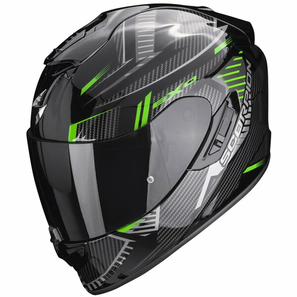 Casca integrala sport/touring SCORPION EXO-1400 EVO AIR SHELL Negru mat/Rosu M, 6, nordicamoto.ro