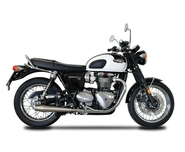 Sinfonia Slip-on Muffler Stainless Steel Triumph Bonneville Stainless Steel, 2, nordicamoto.ro