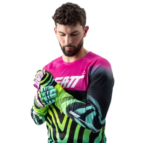 Leatt Moto 5.5 Ultraweld V26 póló, kék/piros, M, 26, nordicamoto.ro