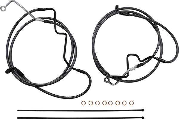 Black Pearl Designer Handlebar Installation Kit Black, 5, nordicamoto.ro