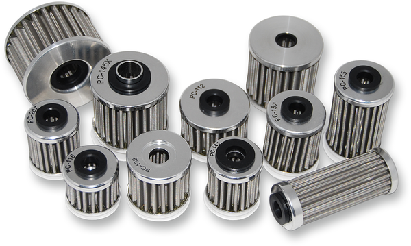 Flo® Stainless Steel  Oil Filter Chrome, 3, nordicamoto.ro