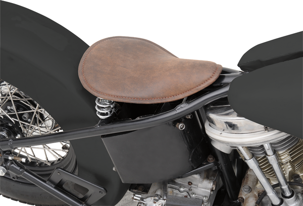Small Low-profile Spring Solo Seat Brown, 3, nordicamoto.ro
