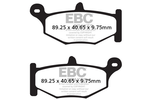 Vee Semi-sintered Brake Pads, 1, nordicamoto.ro