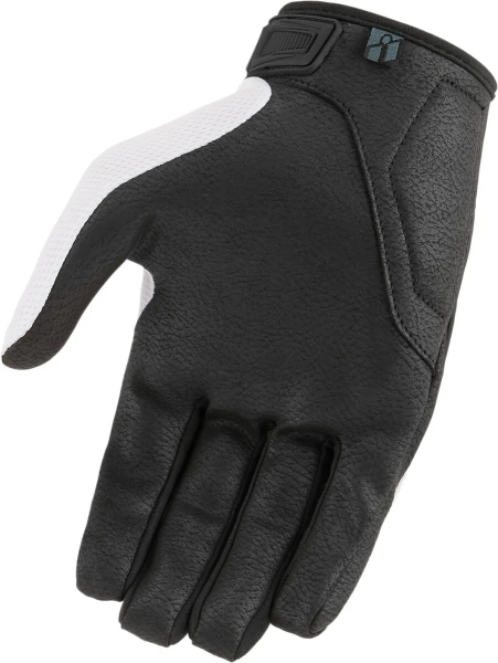 Manusi Icon Hooligan™ CE fehér/fekete M, 6, nordicamoto.ro