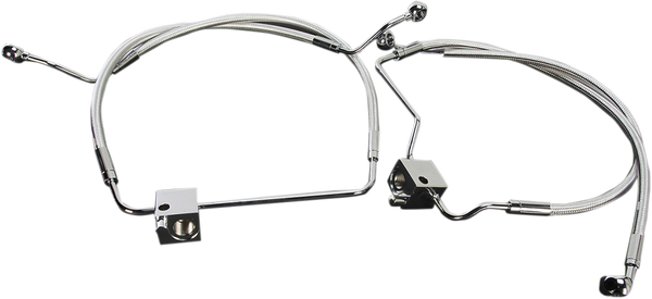 Designer Series Dot Front Lower Brake Line Kit Chrome, Sterling Chromite® Ii, 1, nordicamoto.ro
