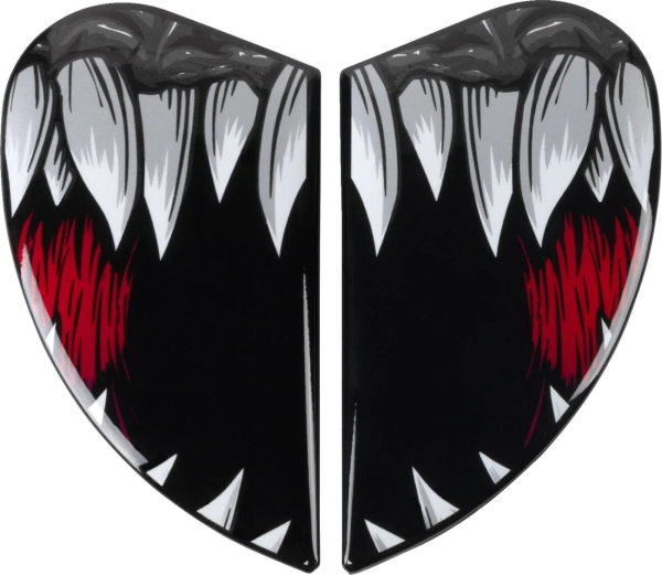 Placi laterale viziera Casca Icon Airform Black/Red/White One size fits all, 1, nordicamoto.ro