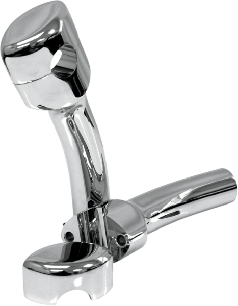 Hefty Handlebar Riser For 1-1/4(r) Handlebars Silver, 1, nordicamoto.ro