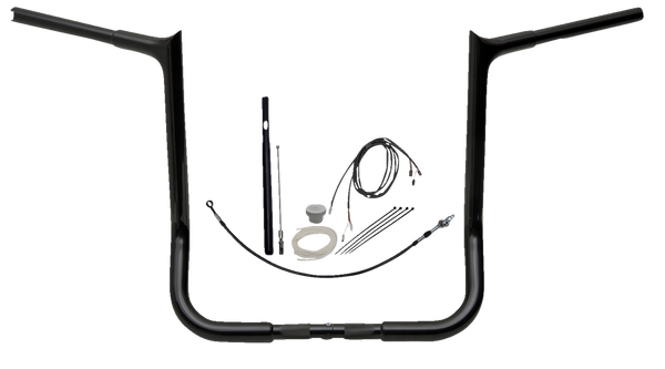 1-1/4(r) Ez Install Pointed Top Handlebar Kit Black, 3, nordicamoto.ro