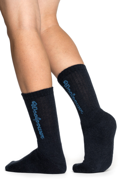 Woolpower Socks Logo 400 Merino black 36/39, 1, nordicamoto.ro
