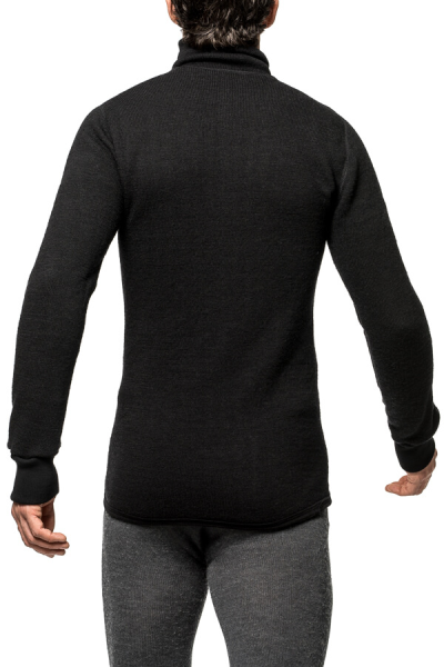 Woolpower Zip Turtleneck 400 Merino Mid layer black S, 3, nordicamoto.ro