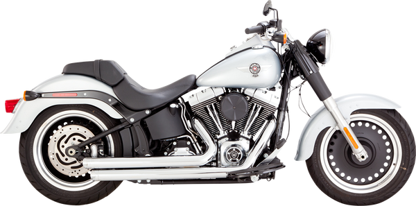 Big Shots Staggered 2-into-2 Exhaust System Chrome, 4, nordicamoto.ro
