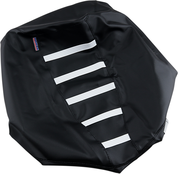 Gripper Seat Cover Black, White, 1, nordicamoto.ro