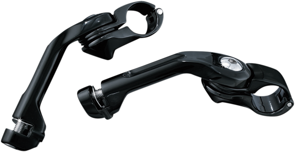 Tour-tech Adjustable Cruise Footpeg Mounts Black Long, 1, nordicamoto.ro