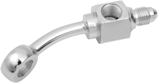 Chrome Steel Banjo Fitting Chrome, 1, nordicamoto.ro