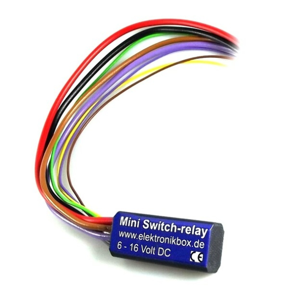 Mini Headlight Relay Black, 1, nordicamoto.ro