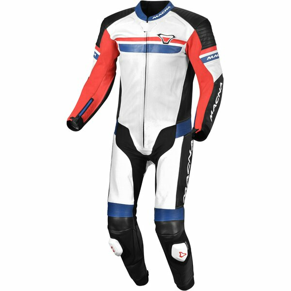 Combinezon de piele 1 piese MACNA DIABRO Negru / Gri 54, 4, nordicamoto.ro