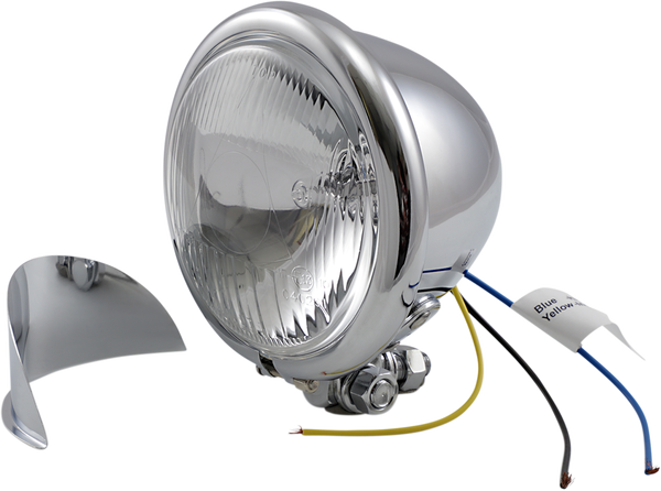 4-1/2(r) Spotlight With Visor Chrome, 1, nordicamoto.ro