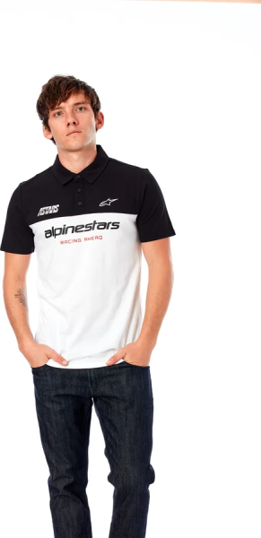 Tricou Alpinestars Paddock White/Black M, 8, nordicamoto.ro
