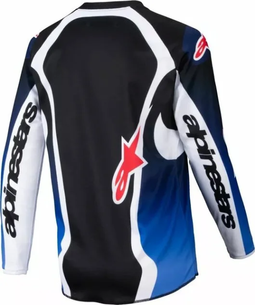 Tricou Copii Alpinestars Racer Wurx Black/Blue L, 2, nordicamoto.ro
