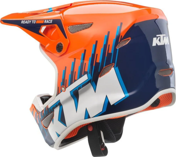 KTM Status kék/narancssárga gyermek sisak, S méret / 47–48, 2, nordicamoto.ro