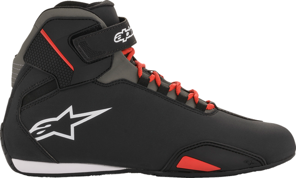 Alpinestars Sektor csizma, fekete/szürke/piros, 45-ös méret, 10, nordicamoto.ro