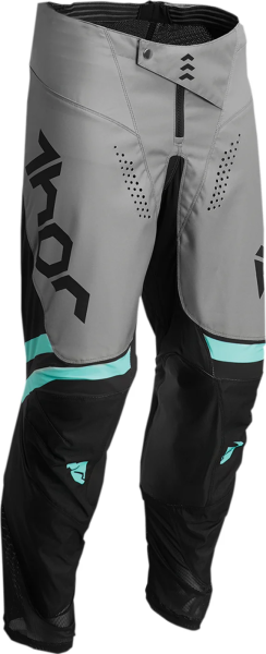 Pantaloni copii Thor Pulse Cube Black/Mint 24, 1, nordicamoto.ro