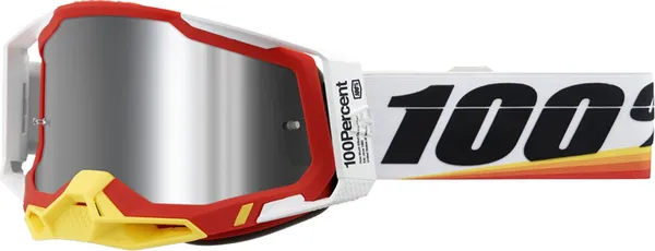 Ochelari 100% Racecraft 2 Red/White ONE SIZE, 1, nordicamoto.ro