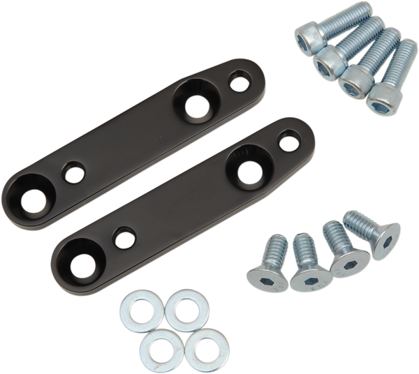 Front Fender Relocation Brackets Black, 1, nordicamoto.ro