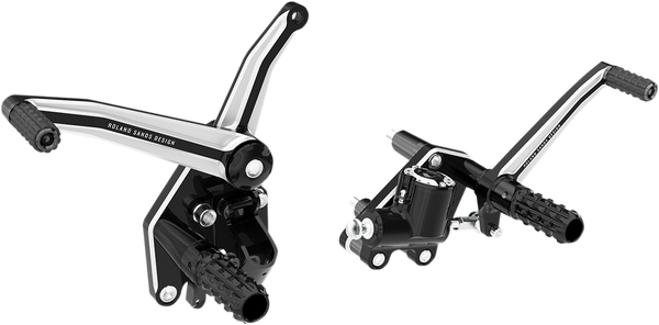 Softail Forward Controls Black, Silver Standard, 2, nordicamoto.ro