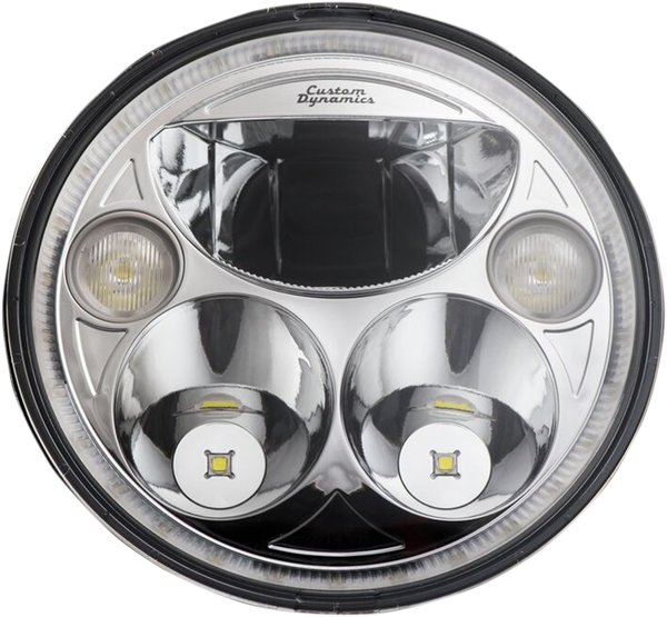 7(r) Trubeam® Headlamp Chrome, 1, nordicamoto.ro