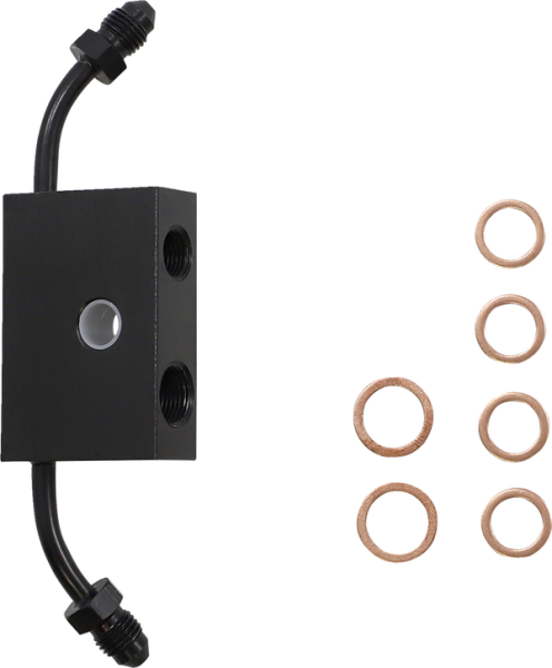 Standard Midnight Braided Handlebar Cable/brake Line Kit Black, 1, nordicamoto.ro