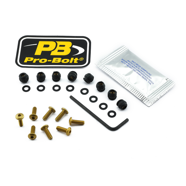 Screen Bolt Aluminium Gold, 1, nordicamoto.ro