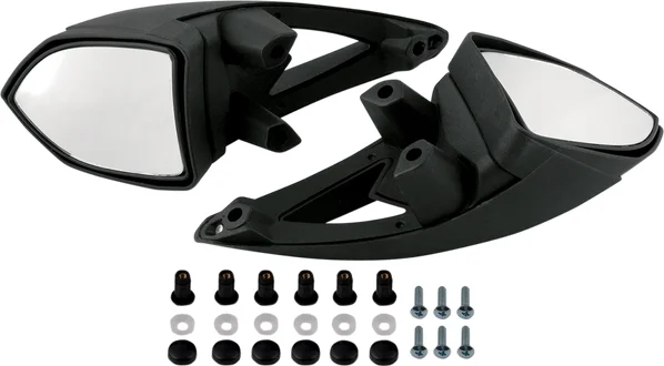 Windshield Mirror Set Black, 1, nordicamoto.ro
