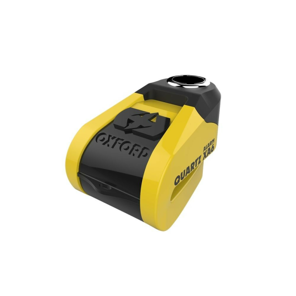Quartz Alarm Oxford XA6 Disc Lock (6mm PIN) Yellow/Black, 1, nordicamoto.ro