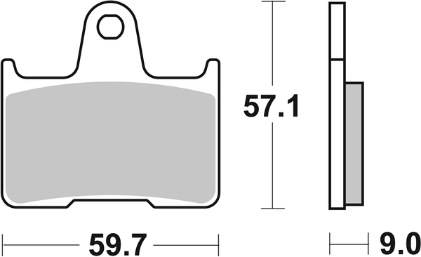Hf Street Ceramic Organic Brake Pads, 2, nordicamoto.ro
