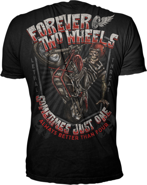 Forever Two Wheels T-shirt Black M, 1, nordicamoto.ro