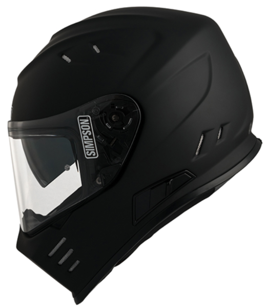 Simpson Venom matt fekete sisak, XS, 3, nordicamoto.ro