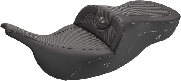 Heated Roadsofa Carbon Fiber Seat Black, 1, nordicamoto.ro