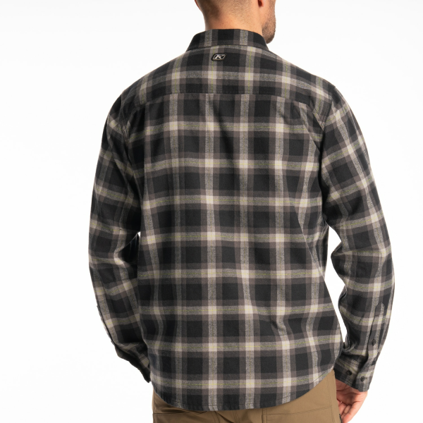 Cămașă flanel bărbați  Klim Alderson Midweight Black - Asphalt, 5, nordicamoto.ro