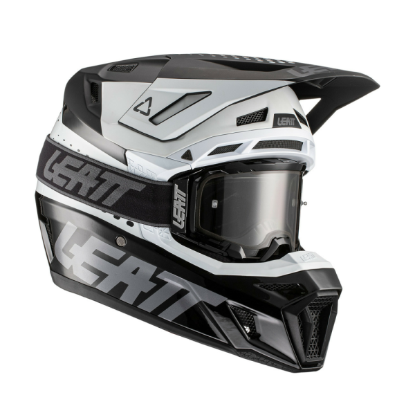 Promotie Casca Leatt  8.5  V22 Black/White + Ochelari Leatt Velocity 5.5 L +, 1, nordicamoto.ro