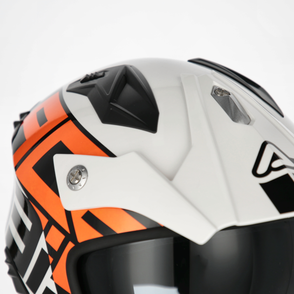 Acerbis Aria Sport Jet sisak, fehér/narancssárga, S-es méret, 2, nordicamoto.ro